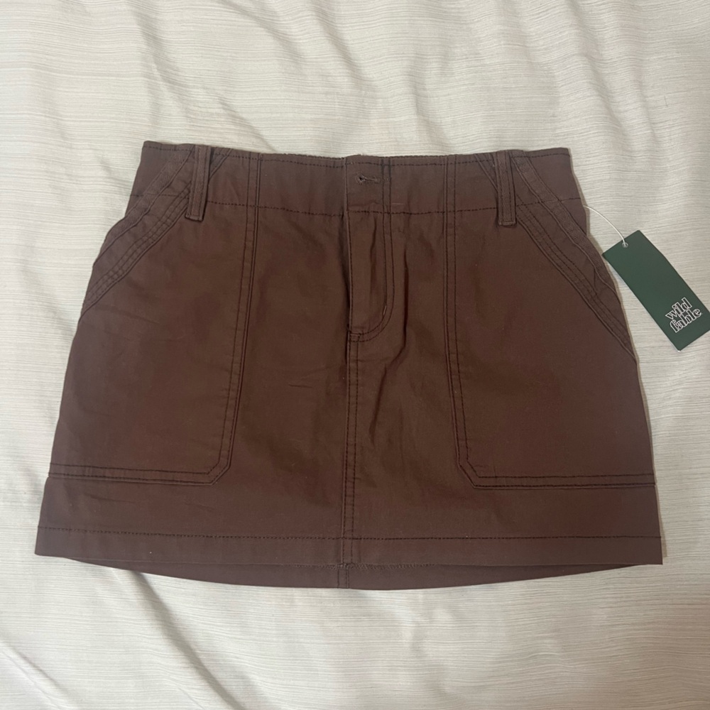 Wild Fable Chocolate Brown Skirt